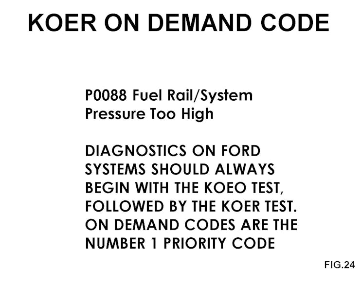 Example of an EcoBoost Ford with a DTC P0088 (fuel pressure too high), which is a performance code.