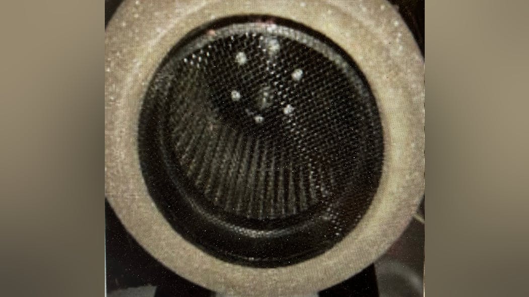 Example of a dirty Prius C HV battery cooling intake filter.