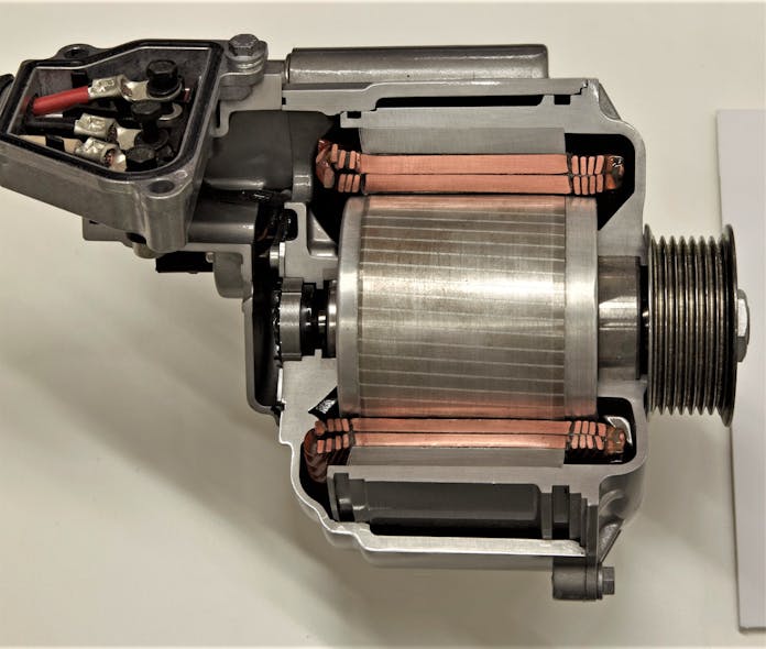 Induction motor introduced by GM in model year 2012.
