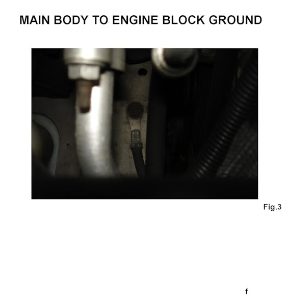 Fig. 3: Example of a bad ground cable.