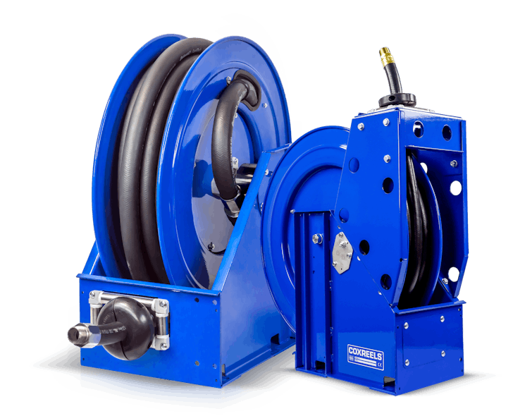 The reels are made from stainless steel rollers, dual-sintered bronze bearings, multiple axle supports and welded box frames.